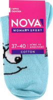 Шкарпетки жіночі NOVA Smile мятний р.23-25
