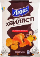Чипсы картофельные со вкусом лисичек Волнистые Люкс м/у 125г