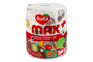 Рушники паперові 2-х шарові Ruta 1шт
