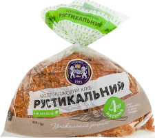 Хліб половинка в нарізці Рустикальний 4 насіння Кулиничі м/у 450г