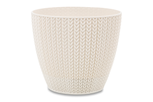 Вазон д/квітів Сумела 0,5л сіро-білий/бежевий Серінова