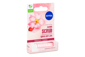 Скраб-бальзам для губ с маслом шиповника Nivea 4.8г