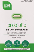 Smart Sense Probiotic Dietary Supplement Capsules - 30 CT