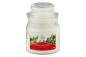 Smart Living Holiday Scented Candle Peppermint Cream
