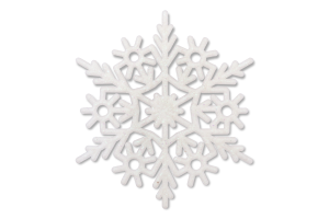 Украшение елочное белое №4436 Снежинка Оском Плюс 1шт