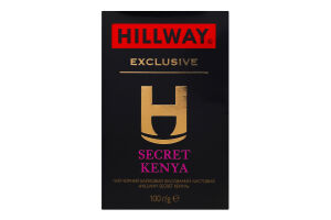 Чай черный байховый листовой Secret Kenya Exclusive Hillway в/с к/у 100г