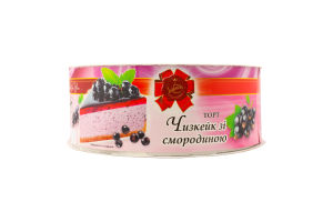 Торт Чизкейк з смородиною 900г коробка Valencia