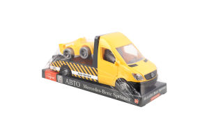 Іграшка Автомобіль Мерседес-бенс Спринтер Евакуатор жовтий Тигрес