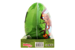 Яйце пластикове для дівчинки та хлопчика з цукерками та сюрпризом Dinosaur egg Jumbo Wooow м/у 80г