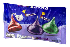 KISSES Holiday SPECIAL DARK Mildly Sweet Chocolates