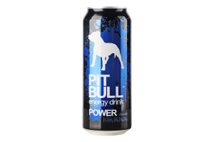 Напиток энергетический безалкогольный сильногазированный Power Pit Bull ж/б 500мл