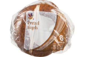Ahold Pretzel Bagels - 6 CT