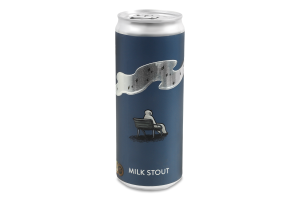 Пиво 0.33л 6% темное нефильтрованное непастеризованное Milk Stout Varvar ж/б