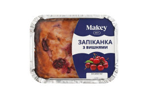 Запеканка творожная с вишнями Makey лоток 180г
