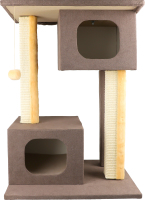 Дряпка-будинок д/котів Каньйон коричнева 57*44*79см Lucky Pet