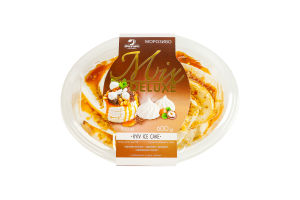 Морозиво 12% з карамельним соусом Kyiv ice cake Mix Deluxe п/у 600г
