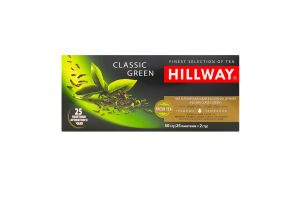 Чай зелений байховий дрібний Classic Green Hillway к/у в/с 25х2г