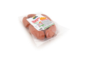 Сосиски вареные сырные Ятрань 1с кг