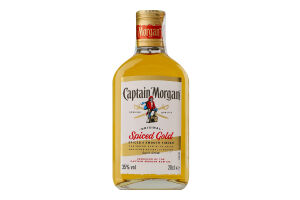 Напій алкогольний 0.2л 35% на основі Карибського рому Spiced Gold Original Captain Morgan пл
