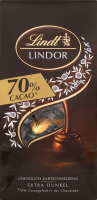 Цукерки Lindor Beutel 70%какао 136г Lindt