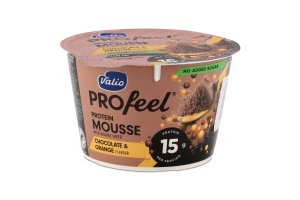 Мусс протеїновий Шоколад та апельсин безлактозний 150г стакан Valio PROfeel