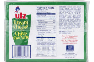 Utz Cream Cheese - N - Chive Crackers - 8 CT