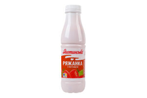 Ряженка 2.9% с клубникой Яготинська п/бут 450г