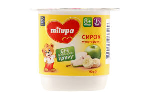 Творожок 3% для детей от 8мес Мультифрукт Milupa ст 90г