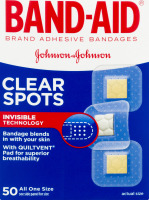 Band-Aid Adhesive Bandages Clear Spots - 50 CT