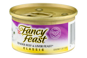 Fancy Feast Tender Beef & Liver Feast Classic Gourmet Cat Food