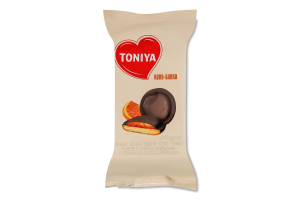 Печенье сдобное сбивное из желе со вкусом апельсина в темной кондитерской глазури Коло-Бокко Toniya м/у 270г