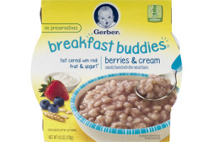Gerber Breakfast Buddies Hot Cereal with Real Fruit & Yogurt Berries & Cream