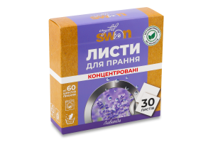 Засіб пральний Лаванда універсальний листовий 30шт Crystal Swan
