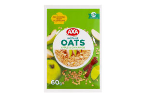 Каша овсяная мгновенного приготовления с яблоком и корицей Axa м/у 60г