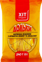 Мармелад желейный с ароматом лимона и апельсина Дольки Хіт продукт м/у 240г