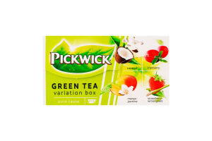 Смесь чая зеленого травяного и кусочков фруктов Variation Box Pickwick к/у 20х1.5г