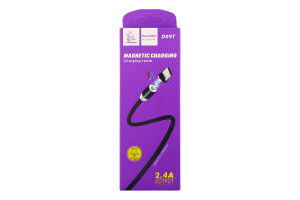 Кабель магнітний Type-C-USB чорний Denmen