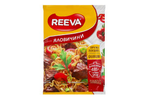 Локшина швидкого приготування зі смаком яловичини Reeva м/у 85г