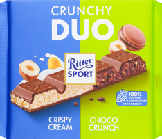 Шоколад Crunchy Duo Ritter Sport м/у 218г