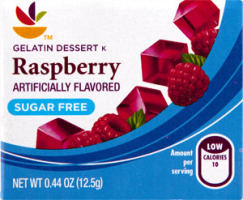 Ahold Gelatin Dessert Raspberry Sugar Free