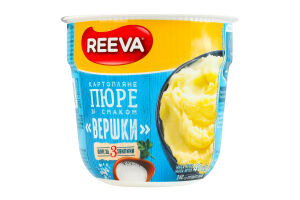 Пюре картофельное быстрого приготовления Сливки Reeva ст 40г