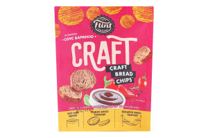 Грінки житньо-пшеничні Соус барбекю Craft Flint д/п 80г