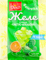 Суміш десертна Желе з смаком Кактус-апельсин 80г Деко