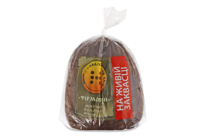 Хліб половинка в нарізці житній подовий Фірмовий Надзбруччя хліб м/у 450г