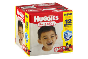 Huggies Snug & Dry Diapers Size 6 - 60 CT