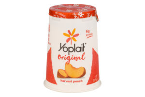Yoplait Original Low Fat Yogurt Harvest Peach
