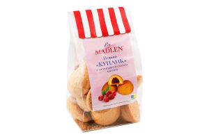 Печиво пісочне Куплик з начинкою з смаком малини 160г La Madlen