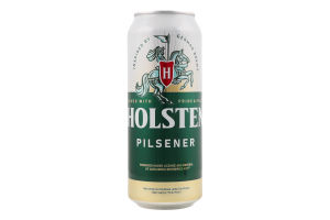 Пиво 480мл 4.7% світле пастеризоване Pilsener Holsten з/б