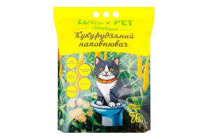 Наповнювач д/котячого туалету кукурудзяний 7л Lucky Pet