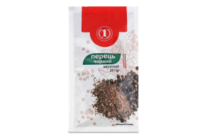 Перец чёрный молотый ТМ "1" м/у 20г